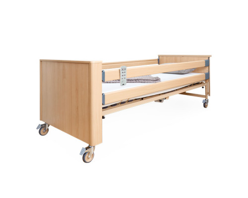 Кровать электрическая Burmeier Dali Standard c деревянными декоративными панелями